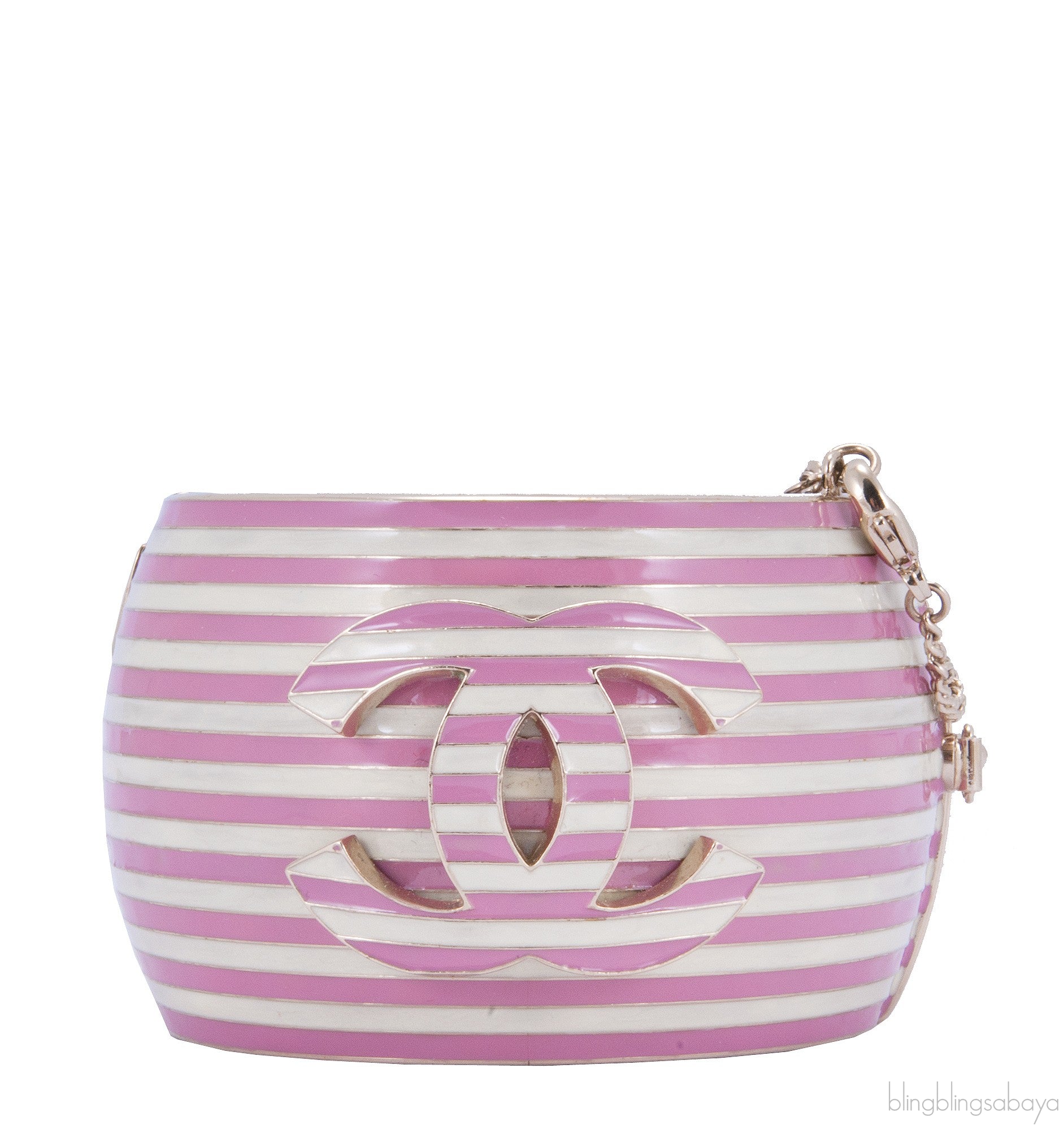 CC Stripes Cuff Enamel Bracelet