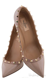 Pastel Beige Rockstud Pump