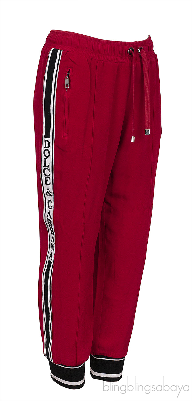 Red Logo Trimmed Jogger