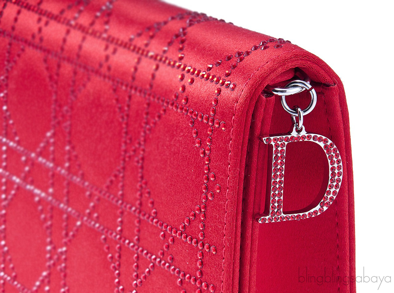 Red Strass Evening Shoulder Clutch