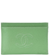 Mint Green Caviar Card Holder