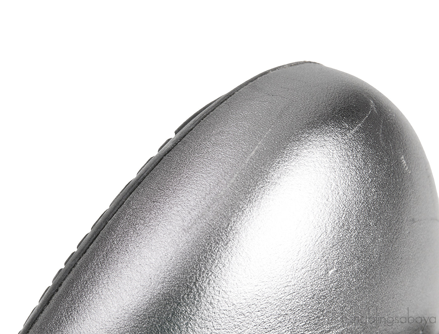 Silver Cap Toe Ballet Flat