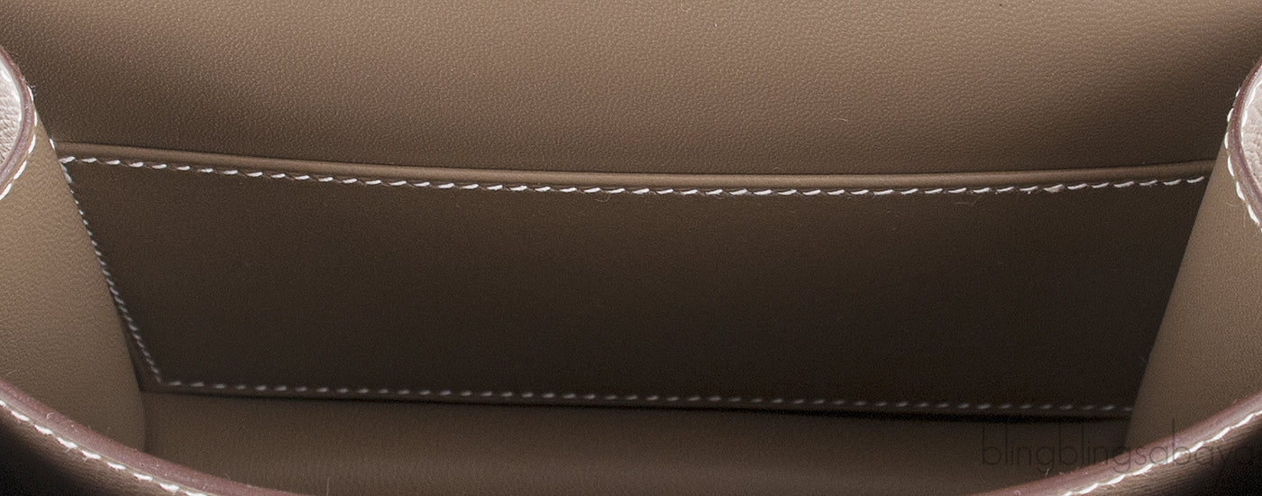 Constance III Mini Epsom Etoupe GHW