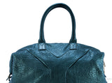 Metallic Dark Green Boston Bag