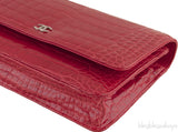Wallet On Chain Croc Flap Bag
