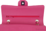 Fuchsia Classic Medium Double Flap Bag