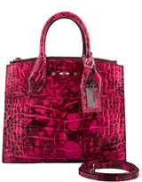 City Steamer Pink Crocodile Bag PM