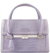 Christian Dior Mitzah Lilac  Crocodile Medium Tote
