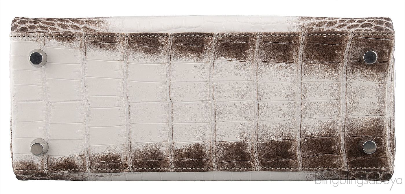 Hermès Kelly 25 Himalaya Niloticus Crocodile PHW
