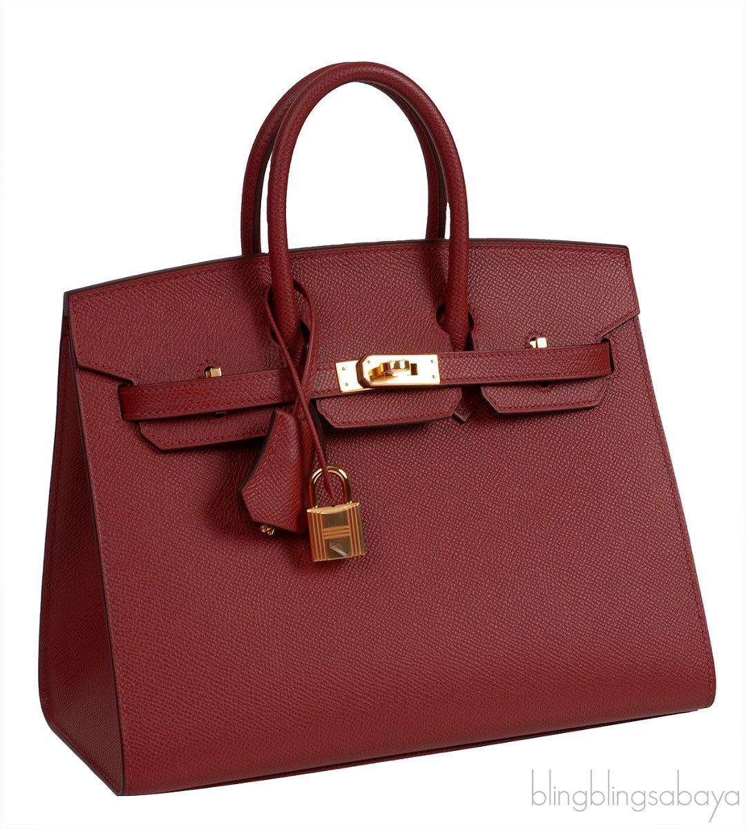 Birkin 25 Sellier Rouge Epsom GHW