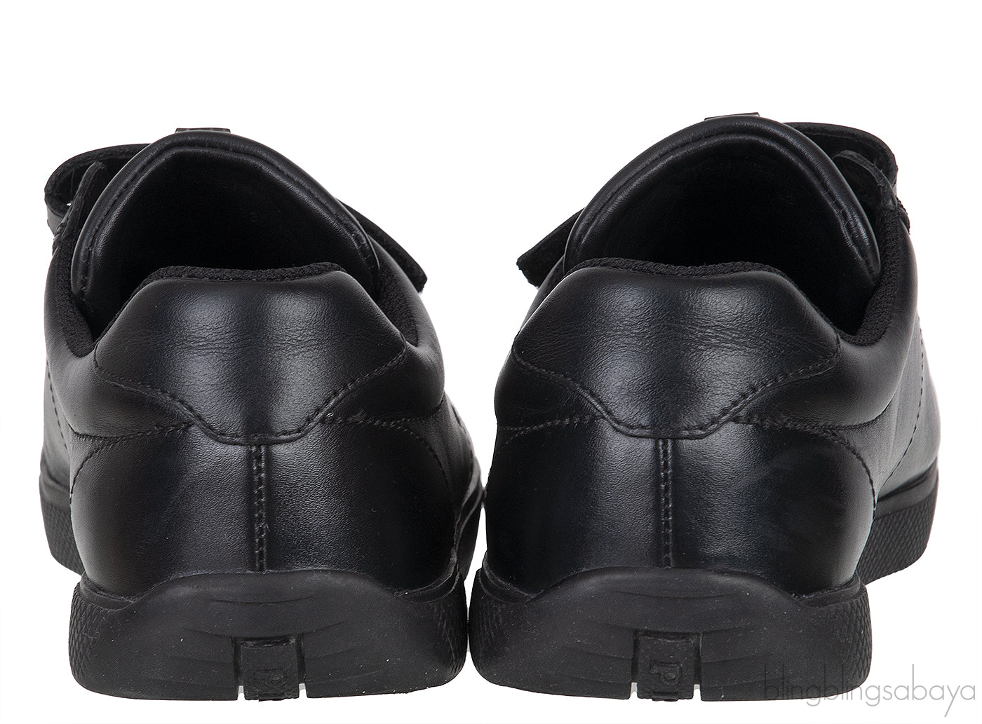 Black Velcro Strap Kids Sneaker 33