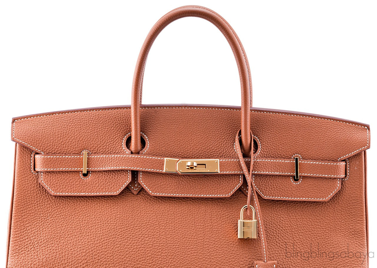 Birkin 40 Gold Taurillon Clem