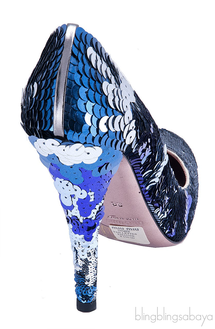 Multi-color Sequins Pump