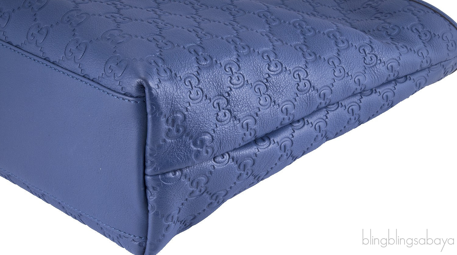 Blue Guccissima Monogram Cabas