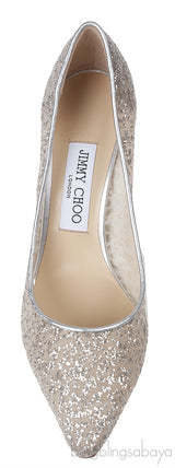 Jimmy Choo Romy 85 Glitter Pumps