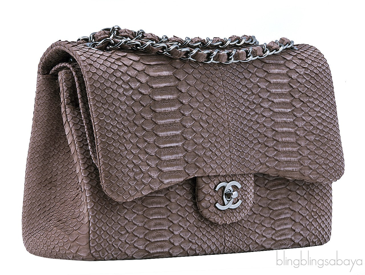 Jumbo CC Brown Python Flap