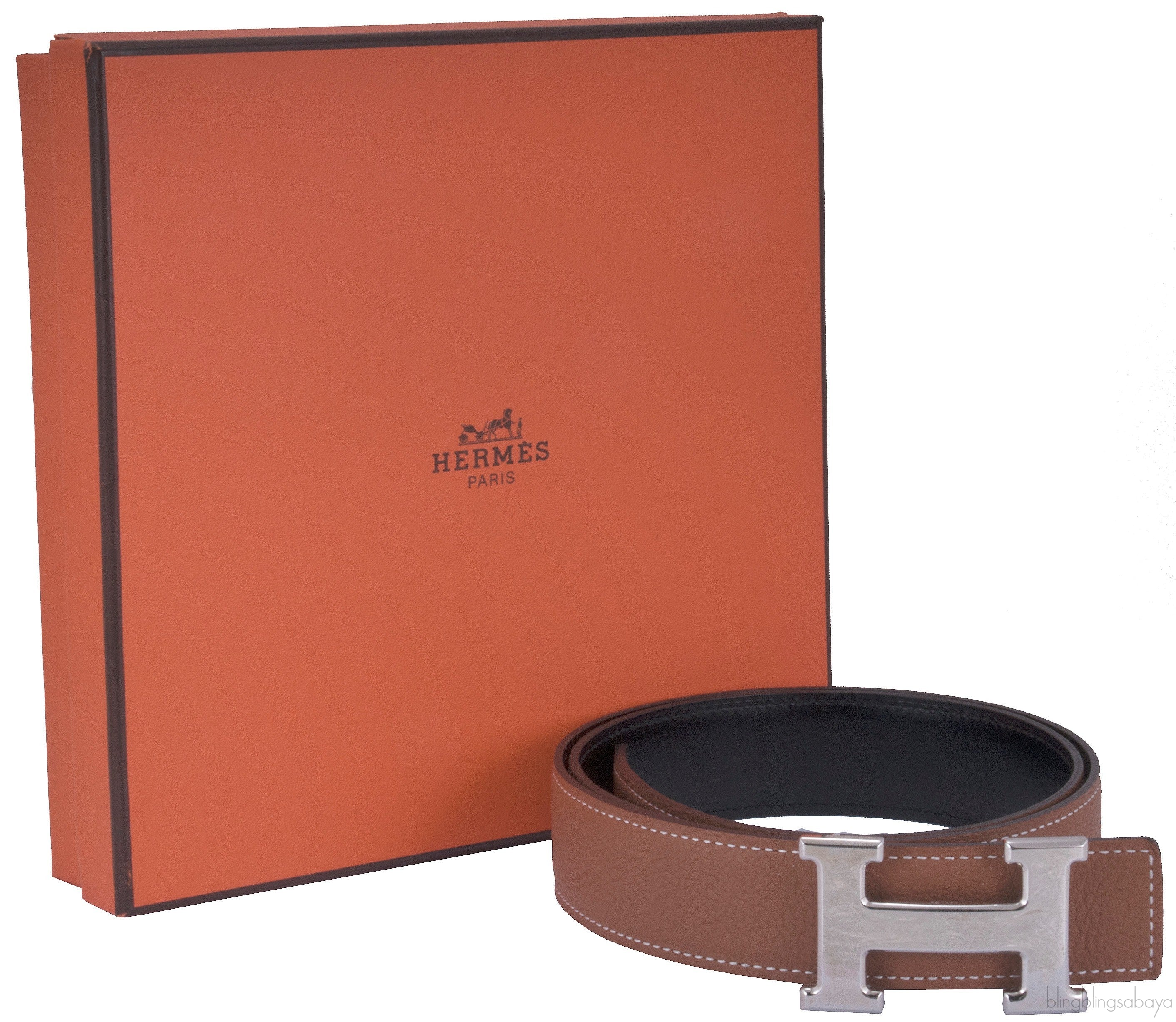 \"H\" Belt Gold / Black