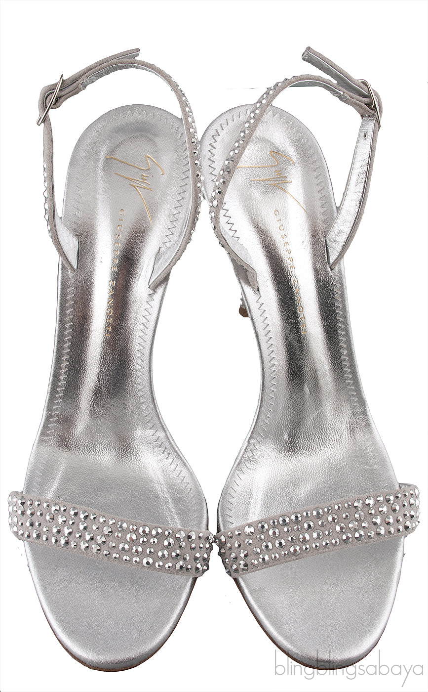 Mystico Silver Crystal Sandals
