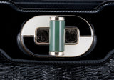 Isabella Rossellini Black Patent Bag