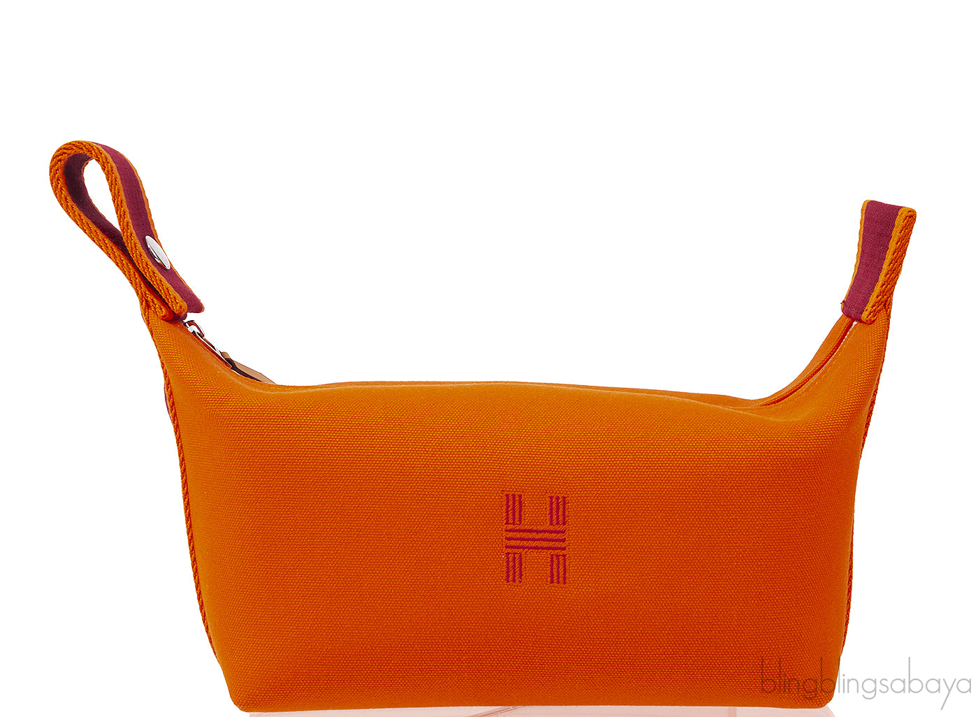 Bride-A-Brac Orange Canvas Pouch