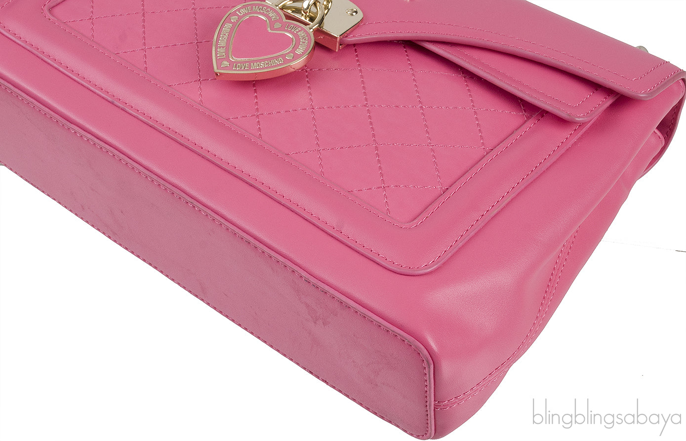 Pink Flap Shoulder Bag