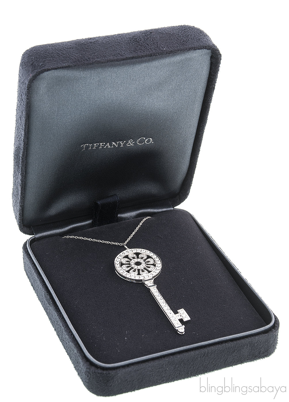 Petals Key Diamond Necklace