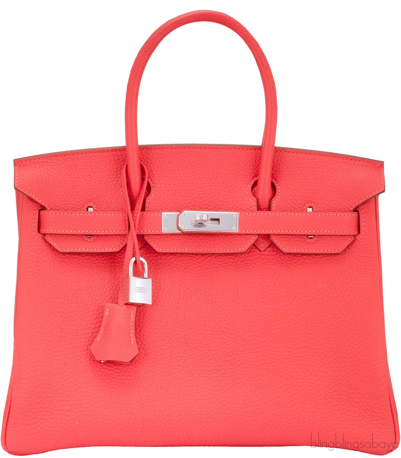 Birkin 30 Red Pivoine Togo PHW