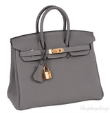 Birkin 25 Gris Meyer Togo GHW