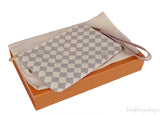 Louis Vuitton City Pouch Damier Azur Studded Clutch
