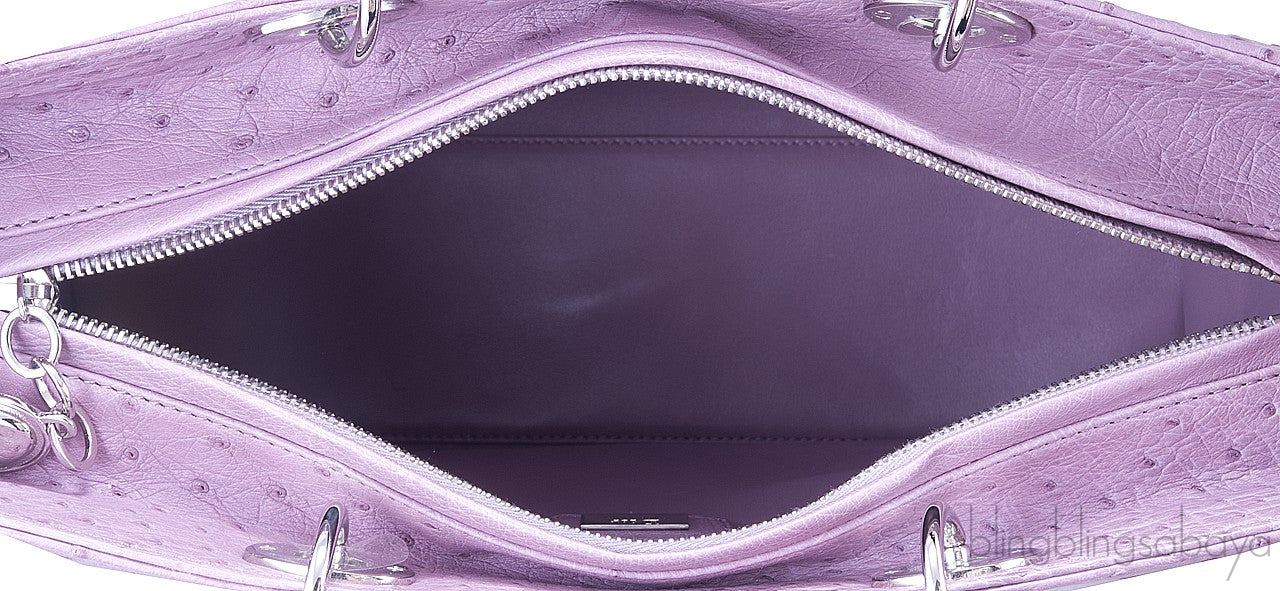 Lady Dior Lilac Ostrich
