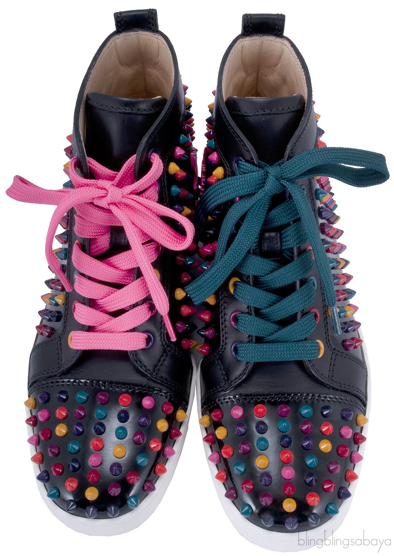 Multicolor Spike High Top Sneakers