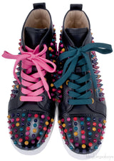 Multicolor Spike High Top Sneakers
