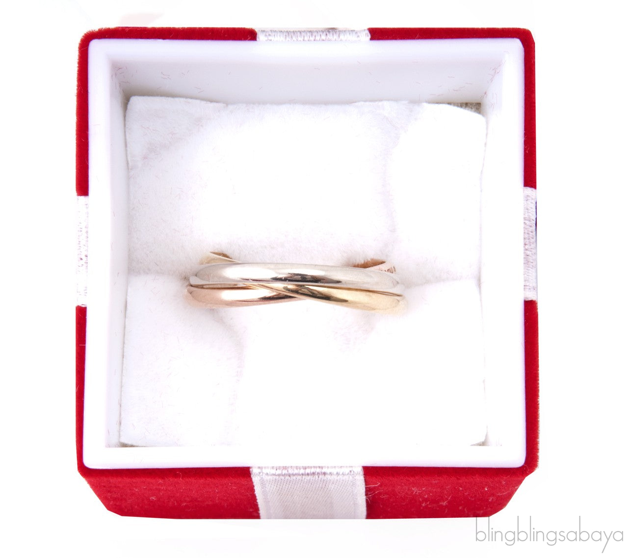 Tricolor Gold Trinity Ring