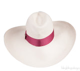 Large Brim Maroon Band Hat