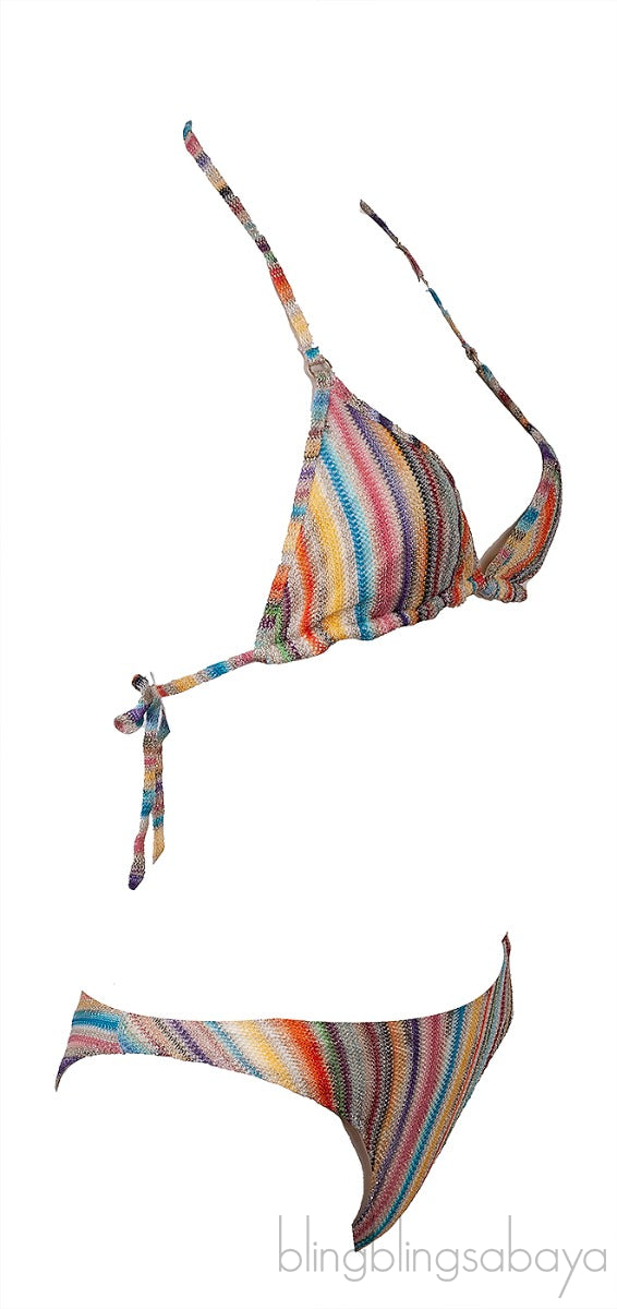 Multicolor Two-Piece Swimsuit
