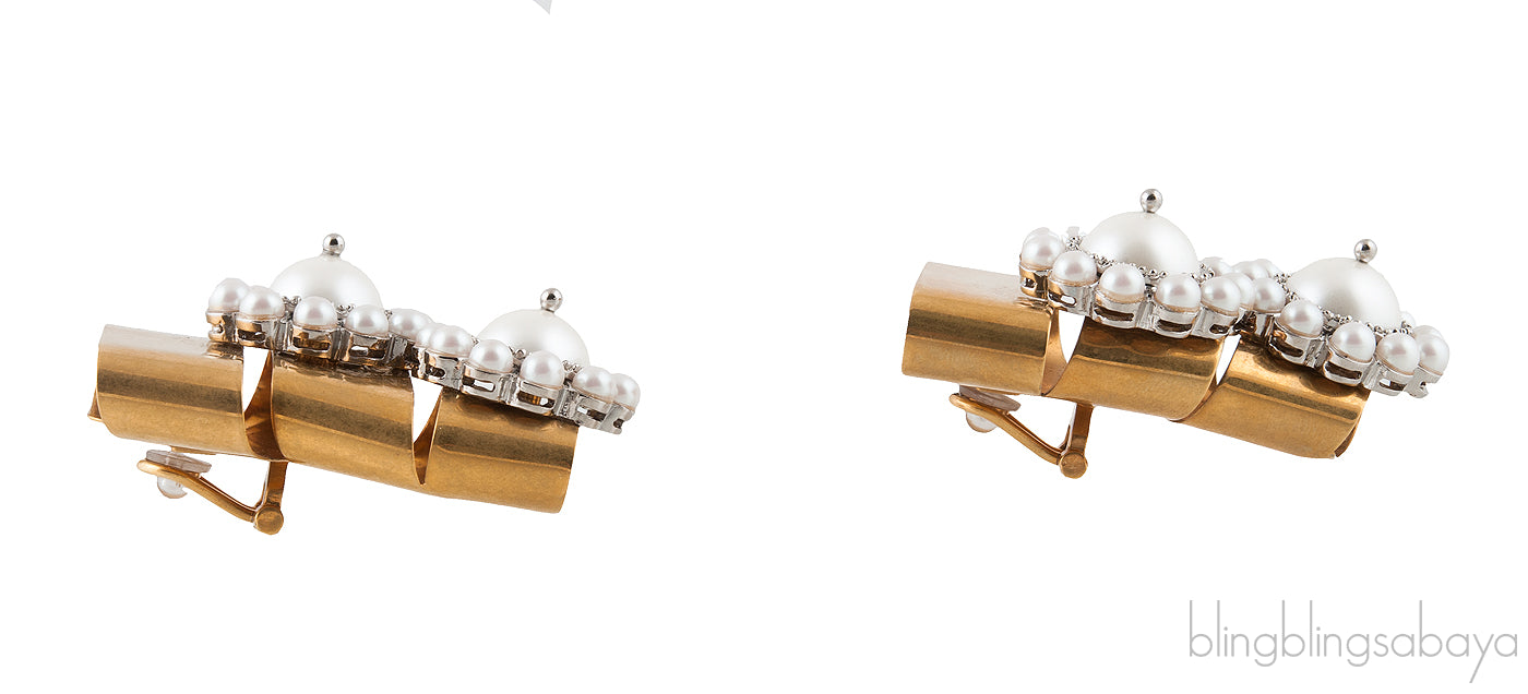 Orecchini Clip Pearl Earrings