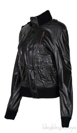 Black Leather Men\'s Jacket