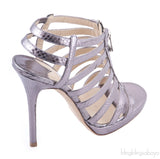 Glenys Python Sandals
