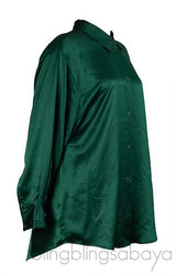 dMn Chloe Green Oversized Shirt