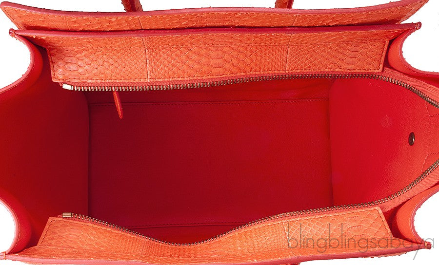Mini Luggage Orange Full Python
