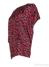 Leopard Print Silk Top