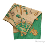 Key Pattern Dip Dye Scarf