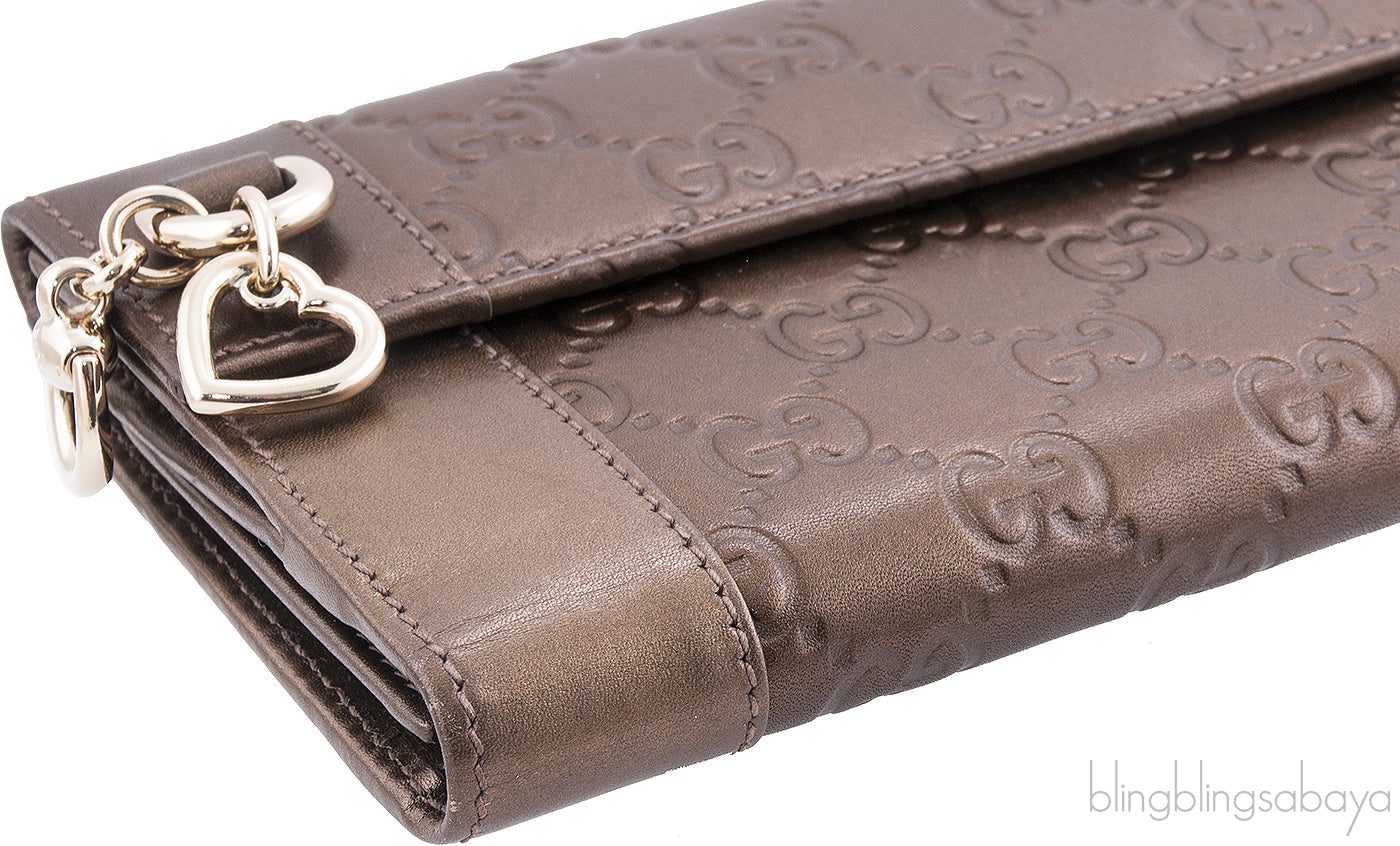 Long Wallet Heart Charm