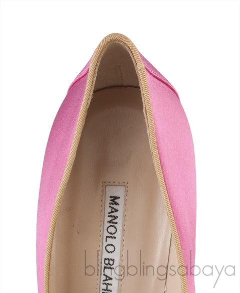 Fuchsia Tradimod Satin Heels