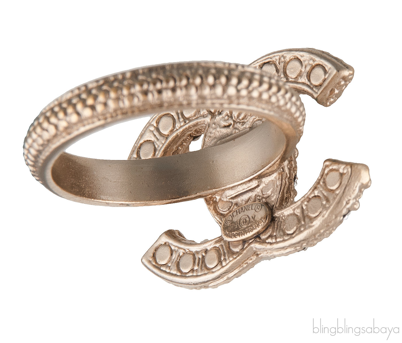 Pearl CC Logo Ring