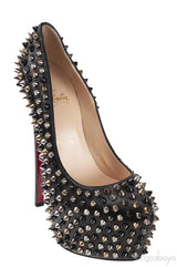 Black Spike Platform Heels