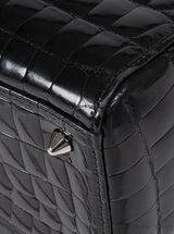 Christian Dior Lady Dior Black Medium Crocodile PHW