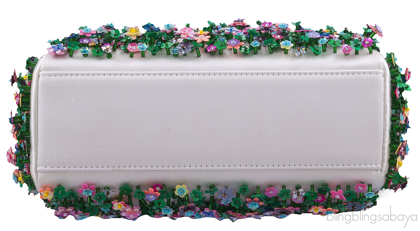 Lady Dior Micro Flower Embellished Bag
