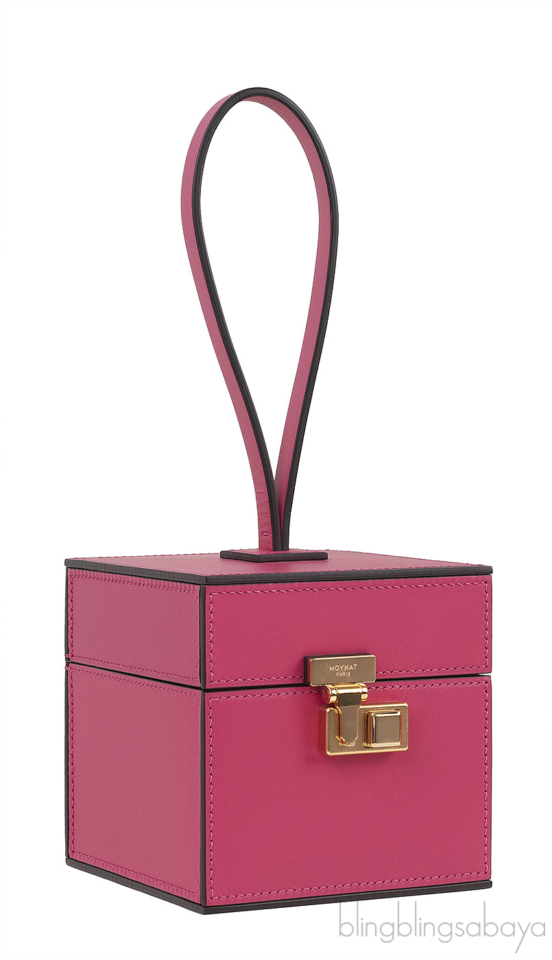 Mini Vanity Case Fuchsia Clutch Bag