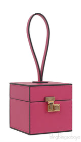 Mini Vanity Case Fuchsia Clutch Bag